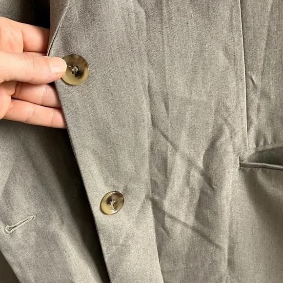 OAK + FORT Beige Single-Breasted Blazer - Picture 3 of 13